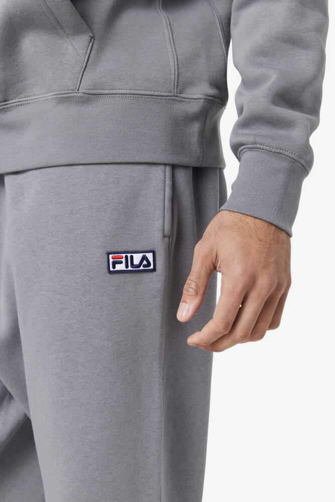 Grey Men's FILA Garin Fleece Sweatpants | USA-451932