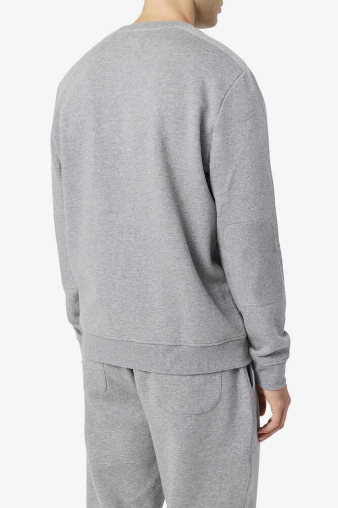 Grey Men's FILA Juddah Sweatshirt | USA-923147