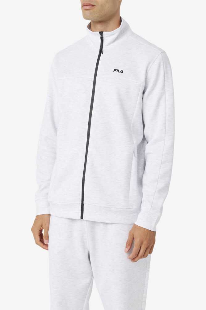 Grey White Men's FILA Golia Windbreakers | USA-975014