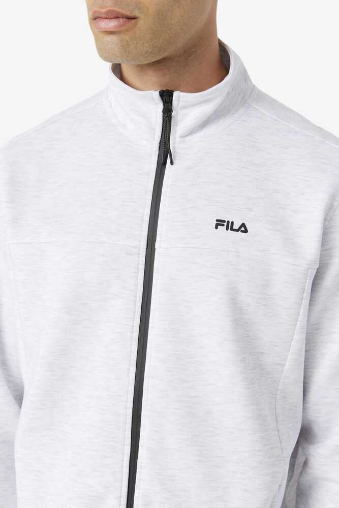 Grey White Men's FILA Golia Windbreakers | USA-975014