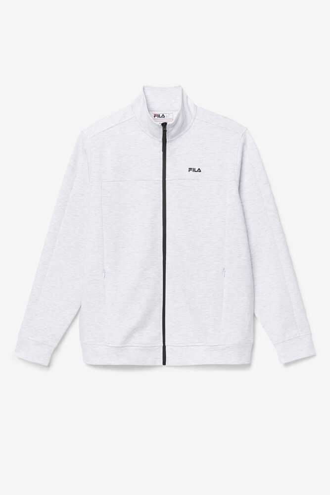 Grey White Men\'s FILA Golia Windbreakers | USA-975014