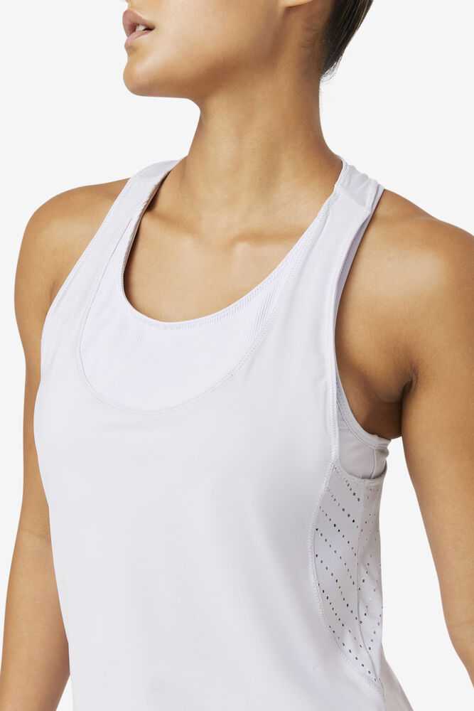 Lavender Blue Women's FILA Uplift Textured Workout Tank | USA-15381