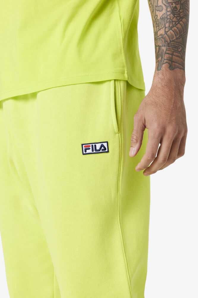 Light Green Men's FILA Garin Fleece Sweatpants | USA-278351