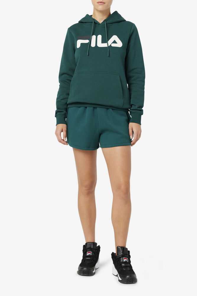 Light Green Women's FILA Lucy Hoodie | USA-15640