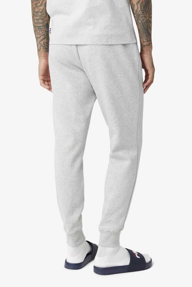 Light Grey Men's FILA Chardon Fleece Joggers | USA-16177