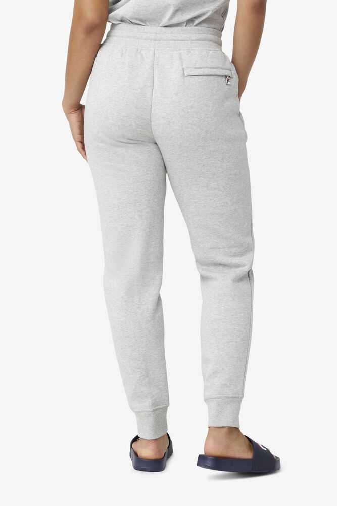 Light Grey Men's FILA Chardon Fleece Joggers | USA-16177