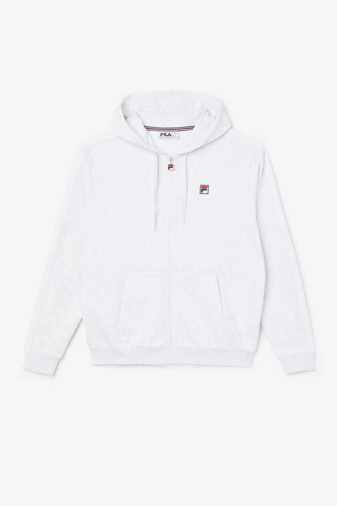 Light Grey Men\'s FILA Joey Hoodie | USA-035912