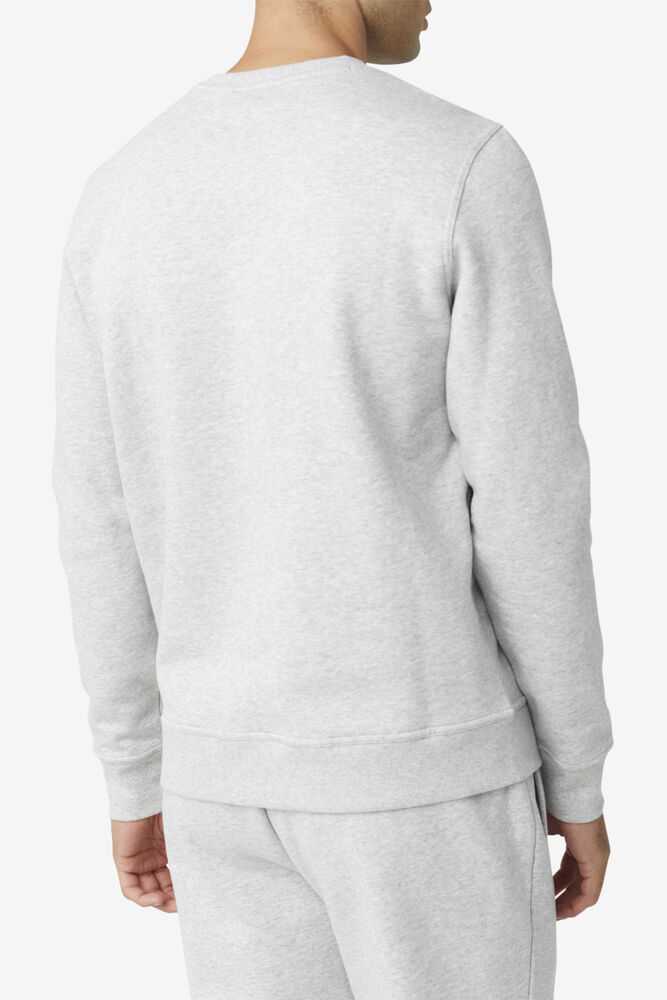 Light Grey Men's FILA Kieve Sweatshirt | USA-549162