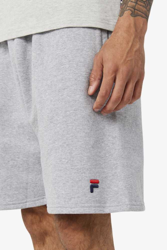 Light Grey Women's FILA Kasta Fleece Shorts | USA-15538