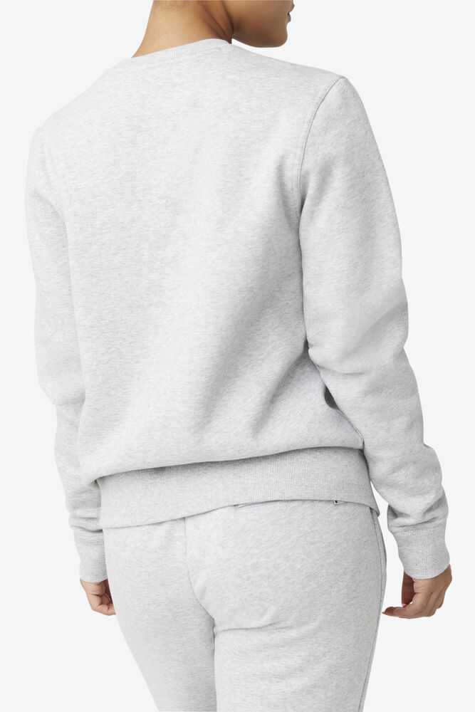 Light Grey Women's FILA Kieve Sweatshirt | USA-15625