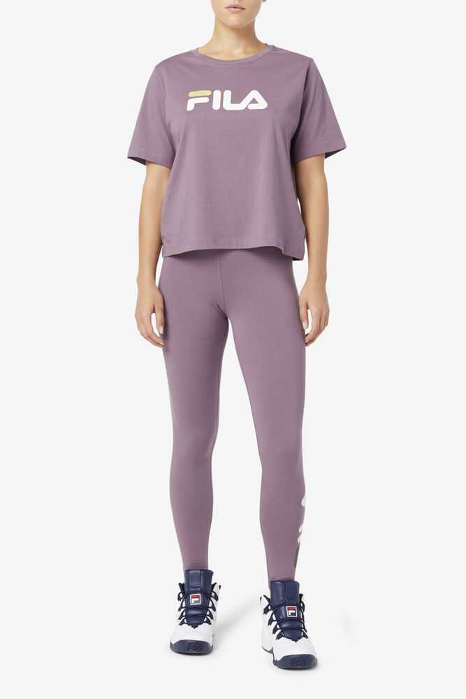 Light Purple Women's FILA Elora Leggings | USA-15522