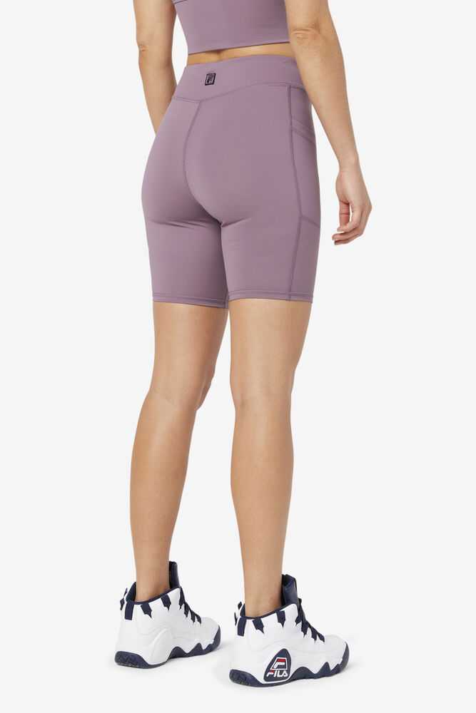 Light Purple Women's FILA Tiana Bike Shorts | USA-15568