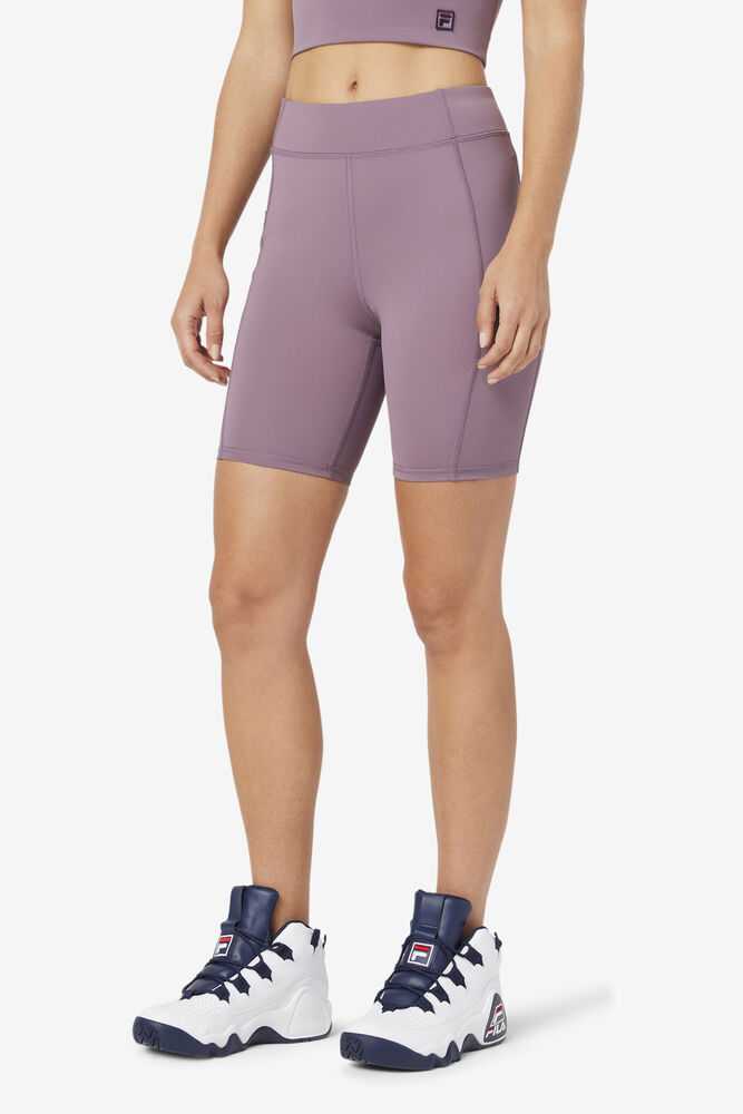 Light Purple Women's FILA Tiana Bike Shorts | USA-15568