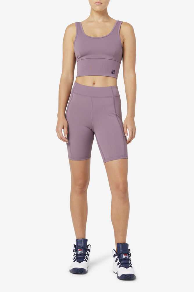 Light Purple Women's FILA Tiana Bike Shorts | USA-15568