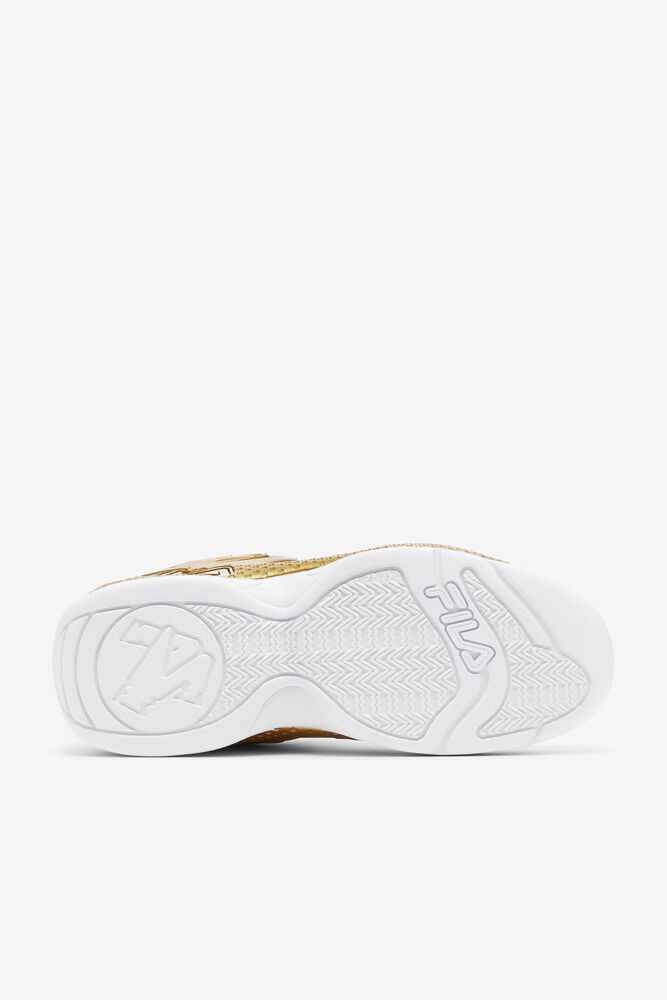 Metal Gold Metal Gold Metal Gold Women's FILA Grant Hill 3 Sneakers | USA-15795