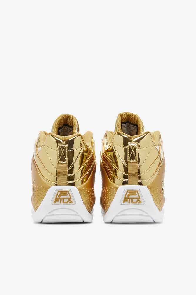 Metal Gold Metal Gold Metal Gold Women's FILA Grant Hill 3 Sneakers | USA-15795