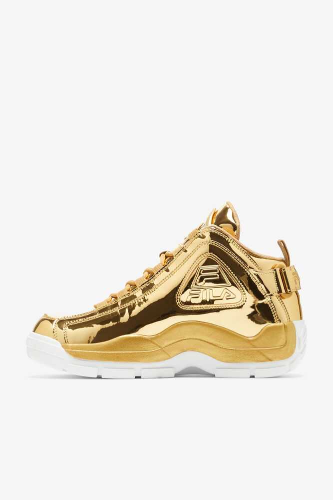 Metal Gold Metal Gold Metal Gold Women's FILA Grant Hill 2 Sneakers | USA-15825