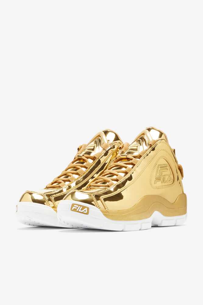 Metal Gold Metal Gold Metal Gold Women's FILA Grant Hill 2 Sneakers | USA-15825