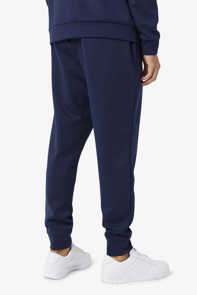 Navy Black Men's FILA Himmat Joggers | USA-013827