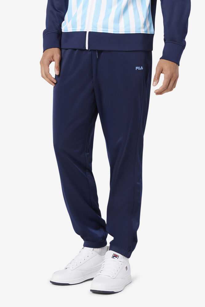 Navy Men's FILA Argentina Track Pants | USA-16195