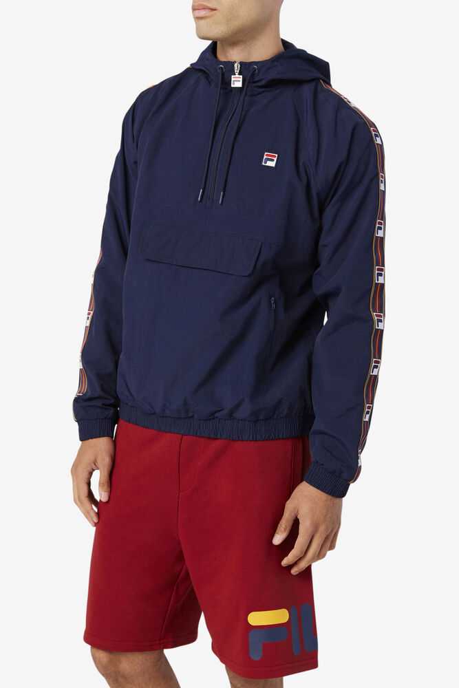 Navy Men's FILA Cameron Windbreakers | USA-095234