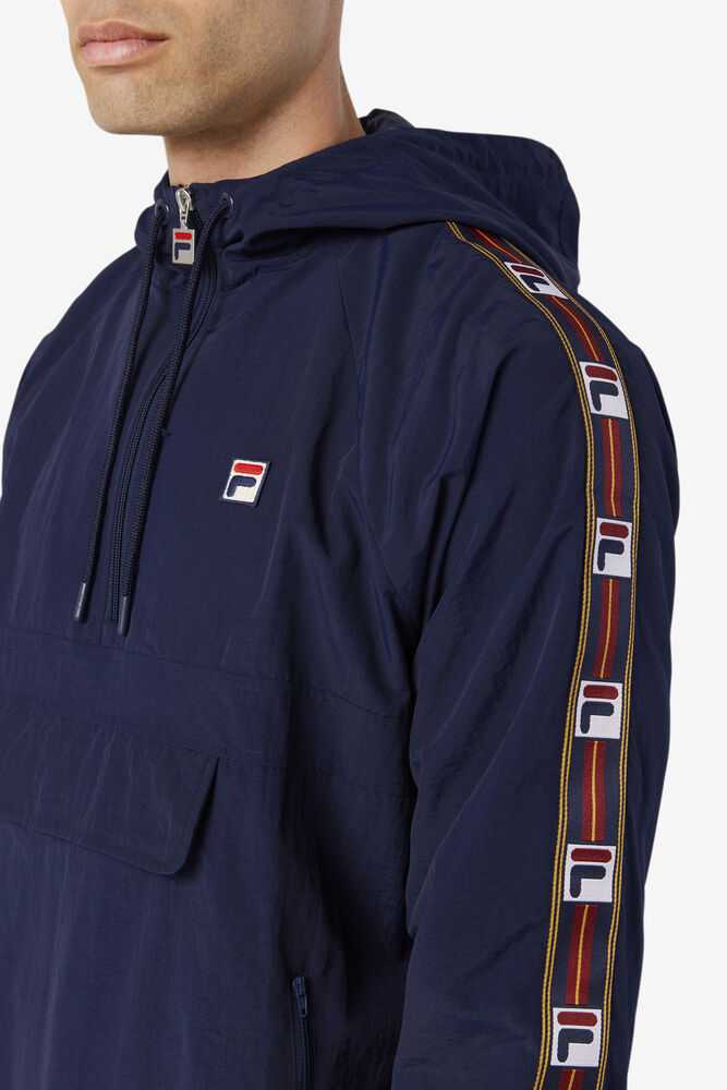 Navy Men's FILA Cameron Windbreakers | USA-095234