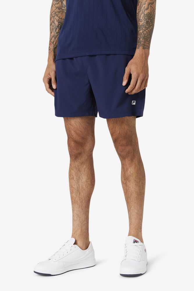 Navy Men's FILA Essentials Tennis Shorts | USA-15983