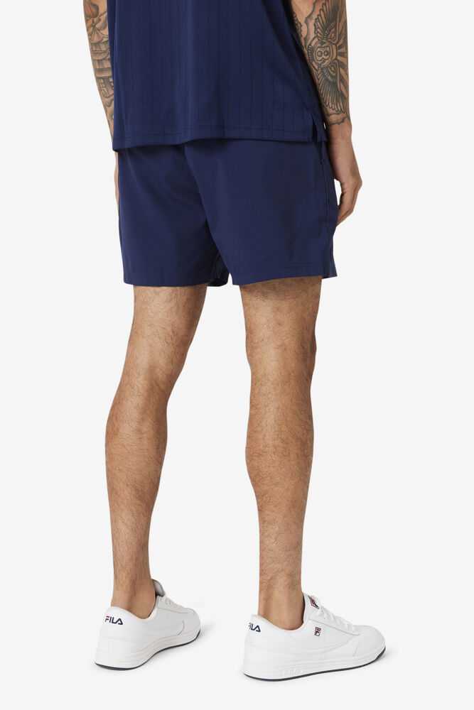 Navy Men's FILA Essentials Tennis Shorts | USA-15983