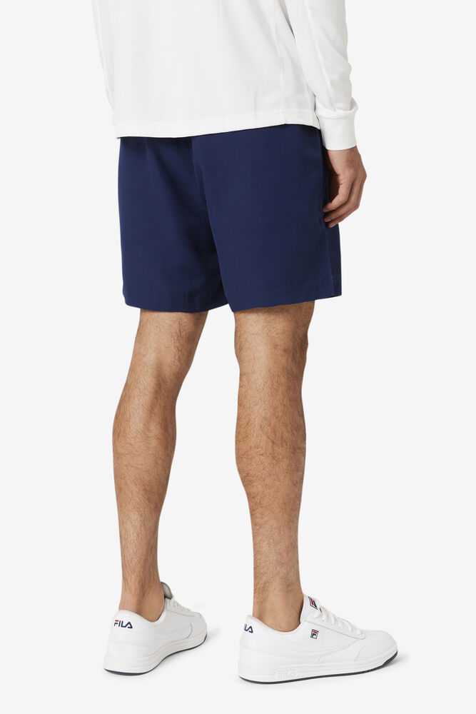 Navy Men's FILA Essentials Tennis Shorts | USA-15993