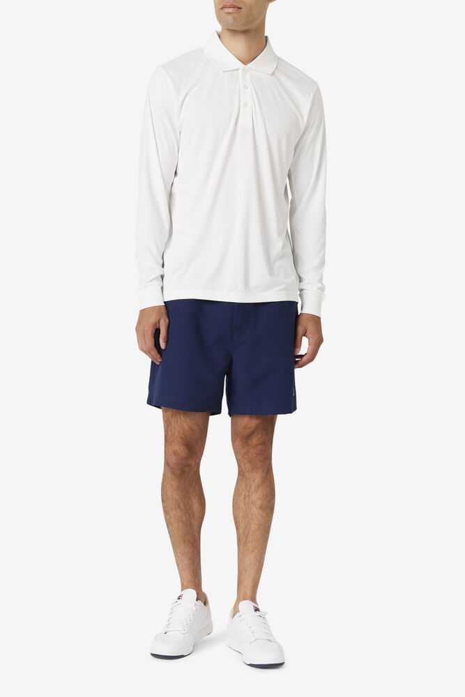 Navy Men's FILA Essentials Tennis Shorts | USA-15993