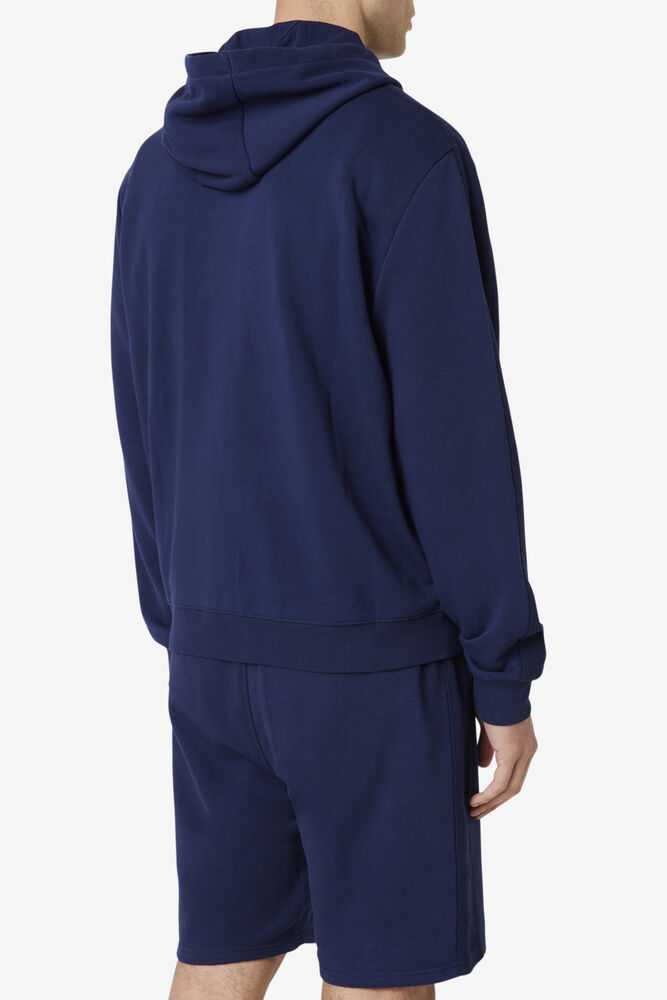 Navy Men's FILA Joey Hoodie | USA-051862