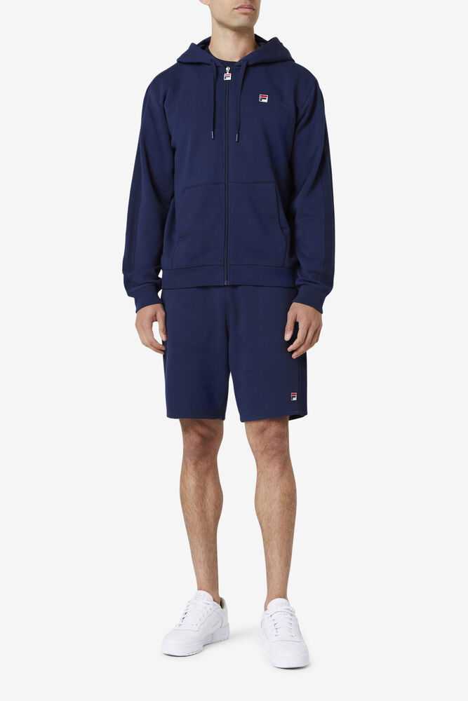 Navy Men's FILA Joey Hoodie | USA-051862