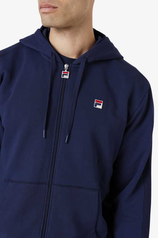 Navy Men's FILA Joey Hoodie | USA-051862