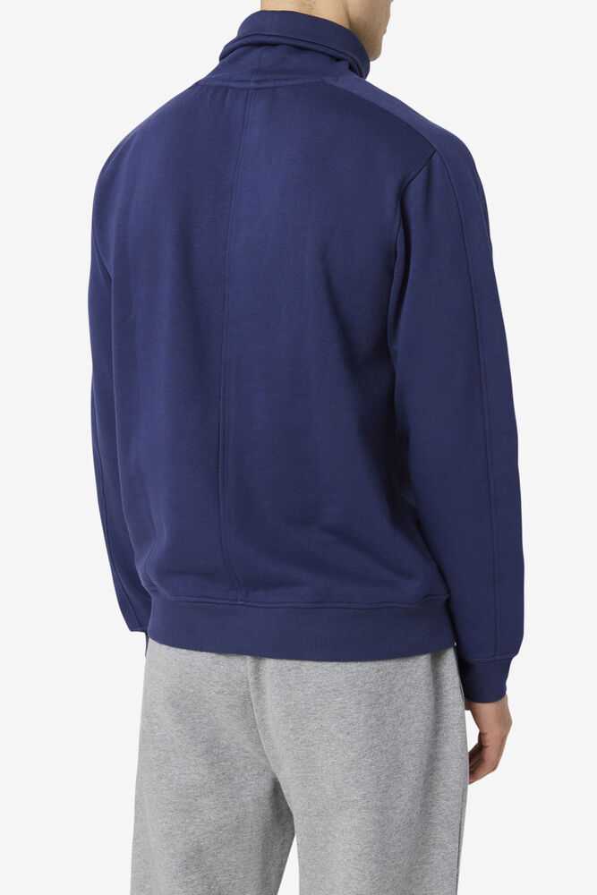 Navy Men's FILA Noah Sweatshirt | USA-586139