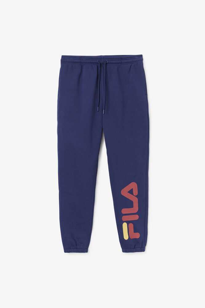 Navy Men\'s FILA Sunday Fleece Joggers | USA-206917