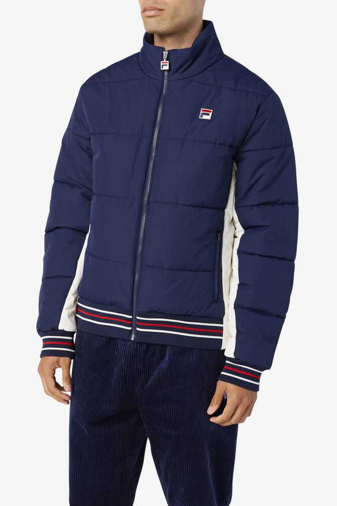 Navy Men's FILA Watson Puffer Jackets | USA-056974