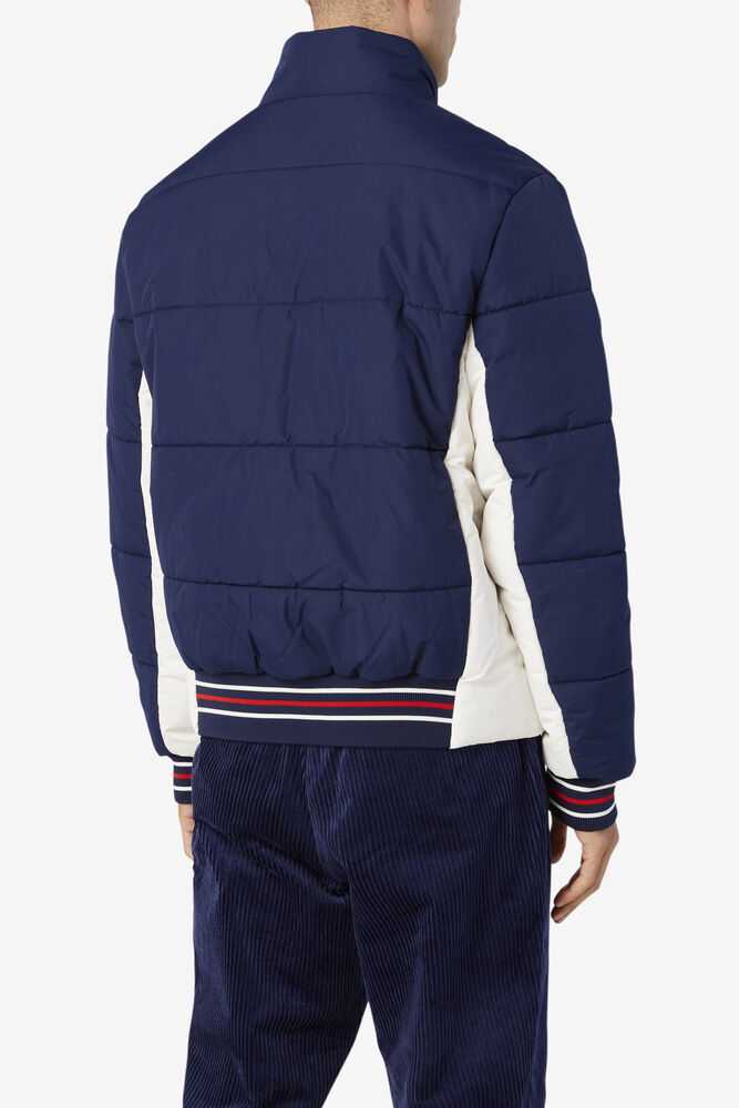 Navy Men's FILA Watson Puffer Jackets | USA-056974