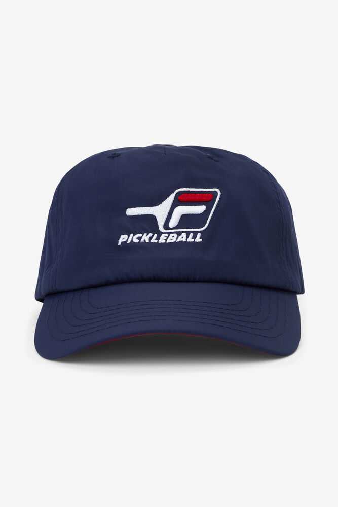 Navy Red Men's FILA Pickleball Hats | USA-16072