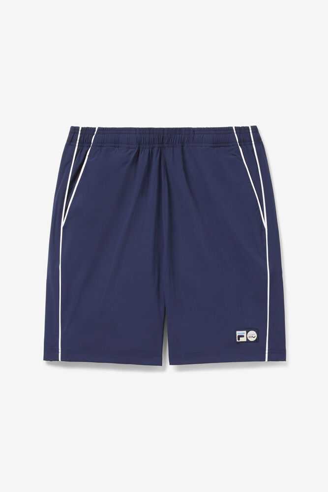 Navy White Men\'s FILA 110 Year Collection Tennis Shorts | USA-15975