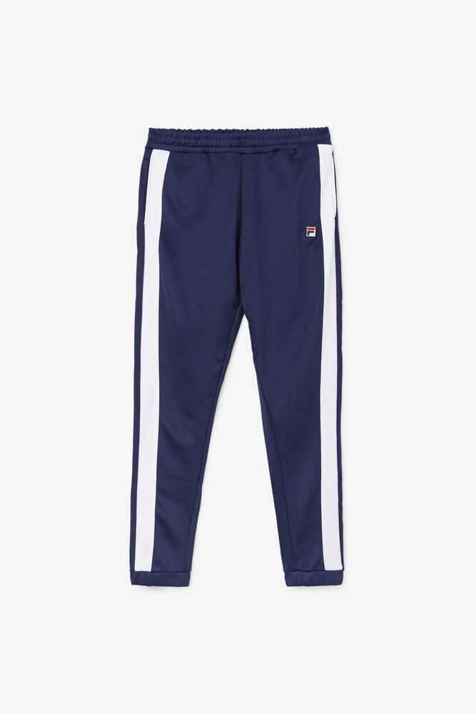 Navy White Men\'s FILA Renzo Track Pants | USA-057234