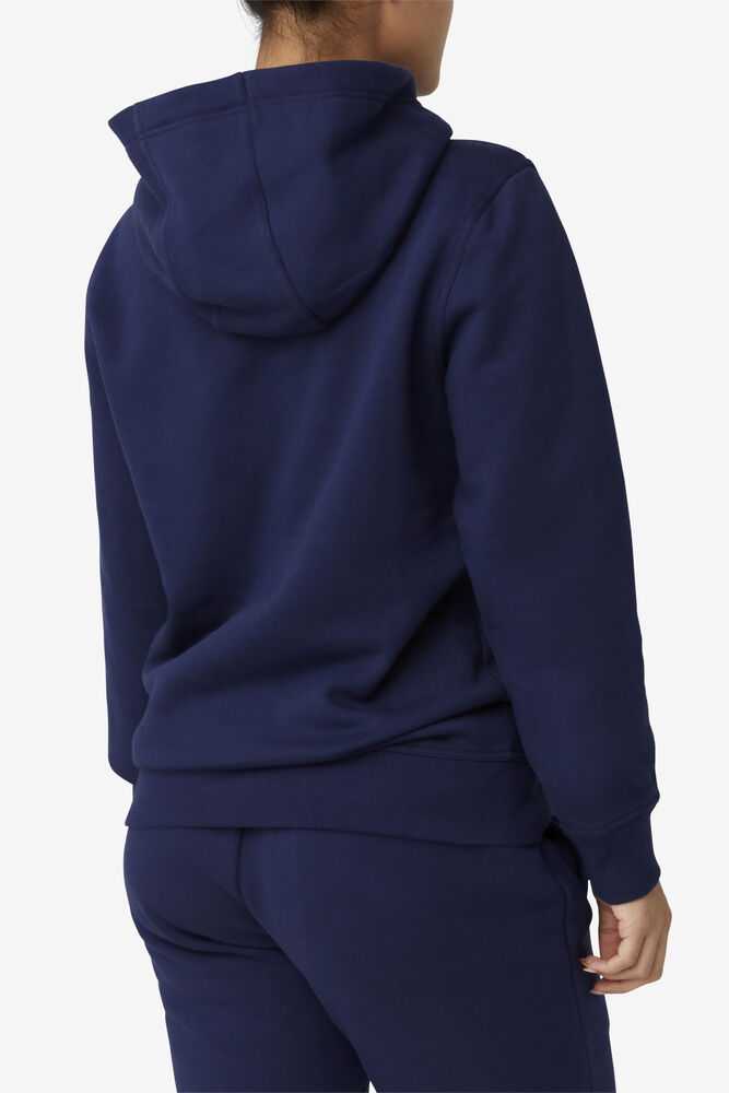 Navy Women's FILA Godfrey Sweatshirt | USA-15652