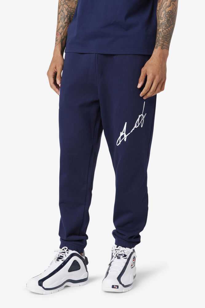 Navy Women's FILA Grant Hill Orson Joggers | USA-15582