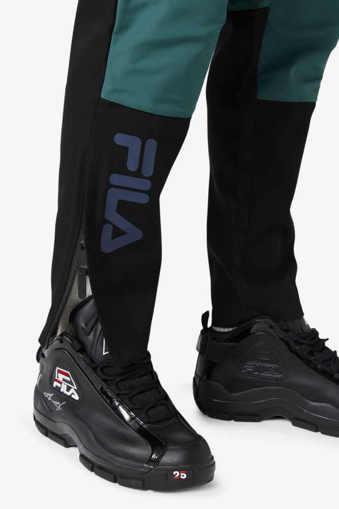 Olive Black Men's FILA Amazon Track Pants | USA-743560