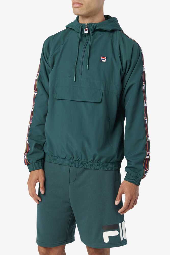 Olive Men's FILA Cameron Windbreakers | USA-16179