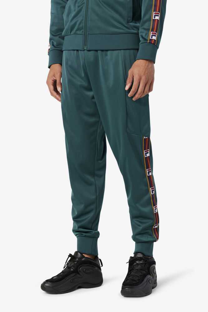 Olive Men's FILA Jaxson Track Pants | USA-278965