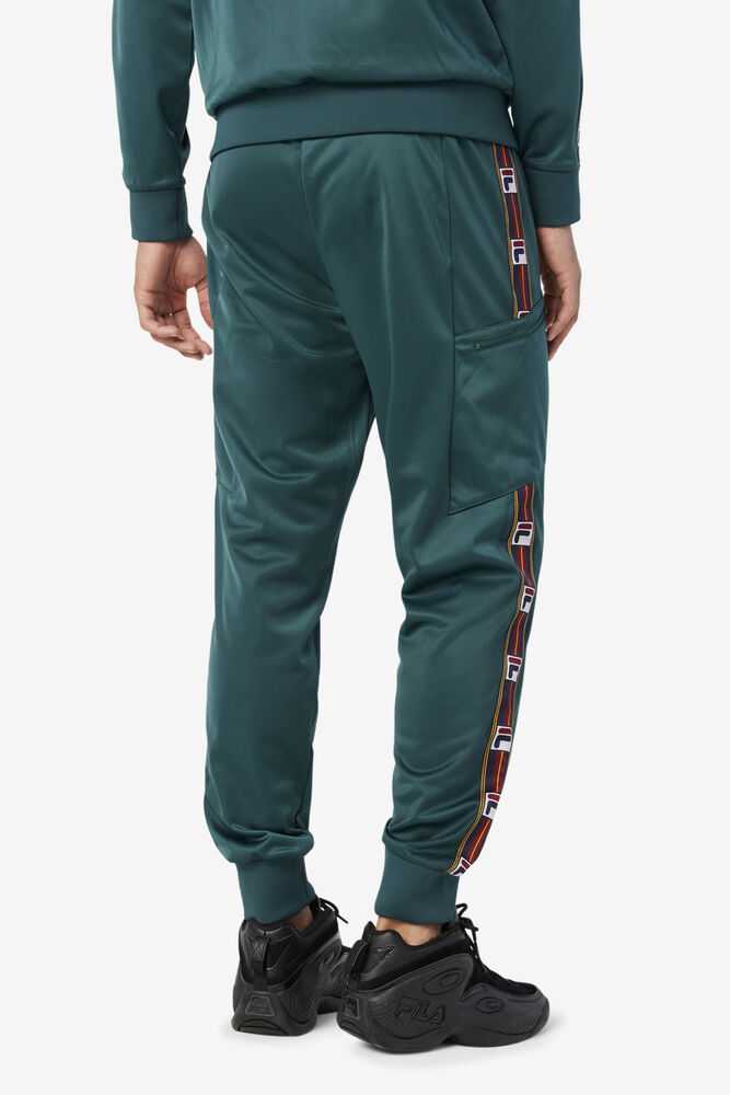 Olive Men's FILA Jaxson Track Pants | USA-278965