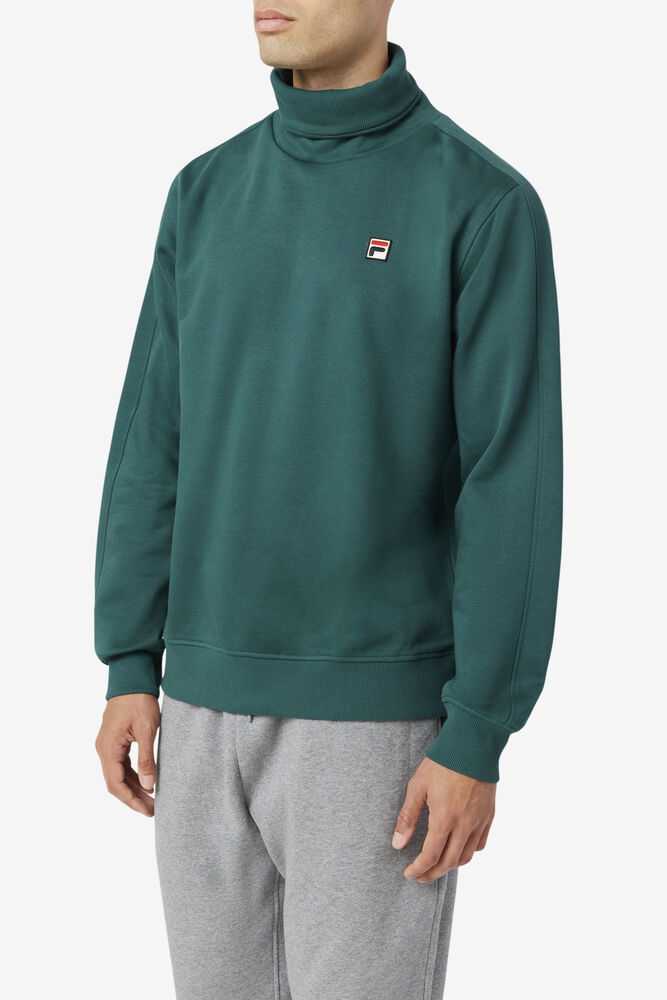 Olive Men's FILA Noah Sweatshirt | USA-587461