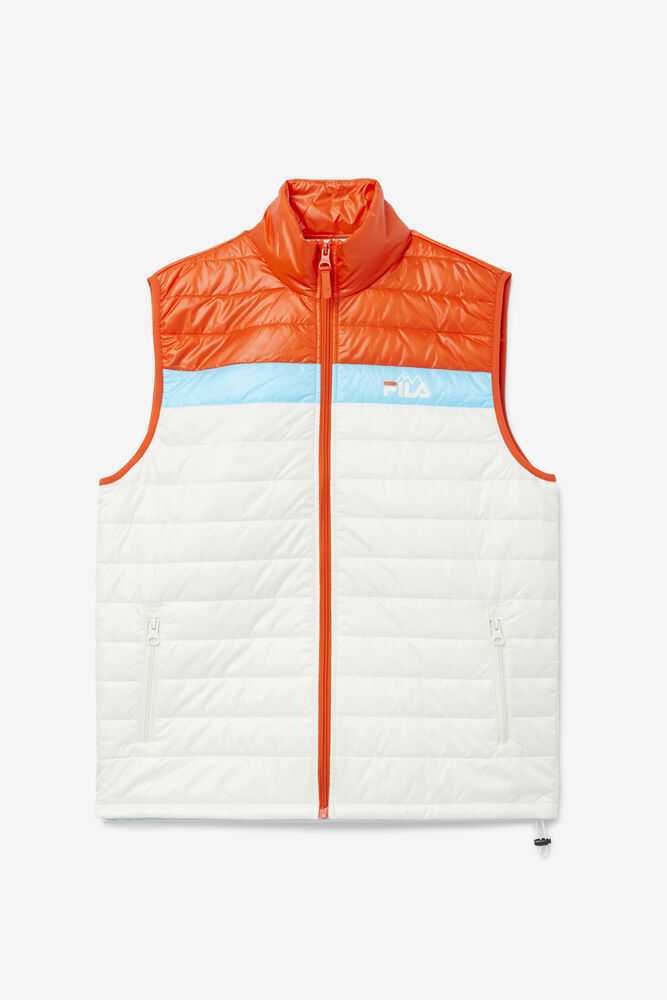 Orange Blue Men\'s FILA Tri Vest | USA-102963