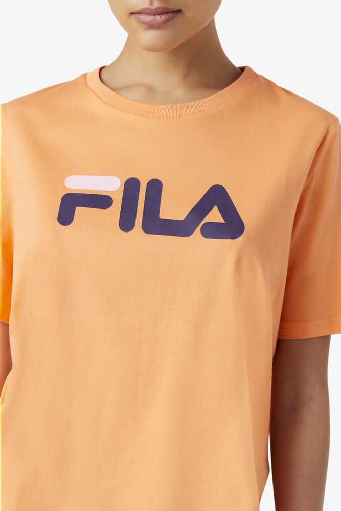 Orange Purple Pink Women's FILA Miss Eagle T-shirts | USA-15738