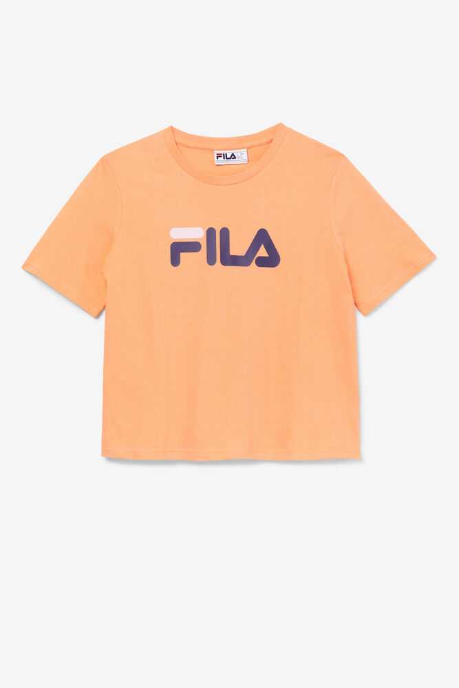 Orange Purple Pink Women\'s FILA Miss Eagle T-shirts | USA-15738